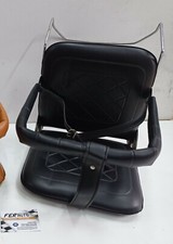 SEGGIOLINO AUTO per bambini VINTAGE in skay nero non omologato