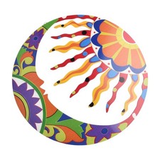 Arte da parete luna e sole in