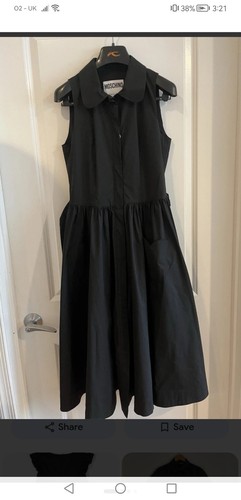 Abito midi nero - , moschino