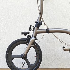 Forcella in titanio stampata in 3D HEXATI per Brompton T Line | 345 g...