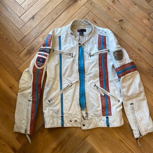 Diesel giacca pelle bianca - giacca,