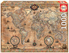 Puzzle EDUCA 1000 Mappamondo Mappa del Mondo Antica RARO Sigillato Sped GRATUITA
