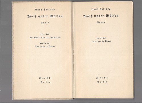 Prima edizione hans fallada - hans,