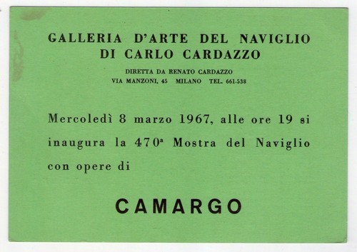 Cartolina invito mostra - cartolina/invito,