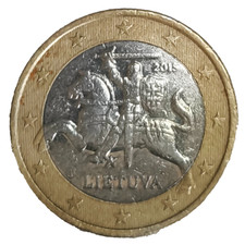 RARA moneta da 1 euro Lituania