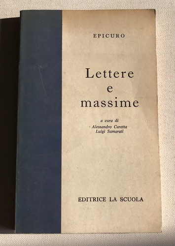 Lettere massime epicuro - e,