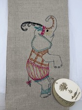 Asciugapiatti in lino elefante