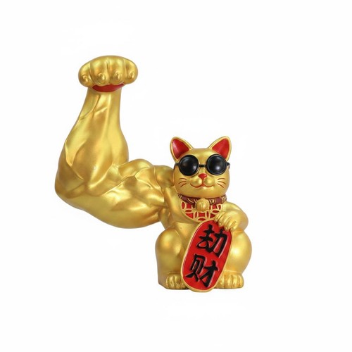 Figurina gatto portafortuna - figurina,