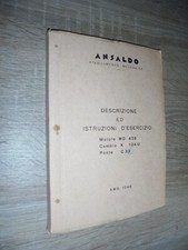 Ansaldo ; DESCRIZIONE ED ISTRUZIONI D'ESERCIZIO – Motore MD 435 – Cambio K 104U