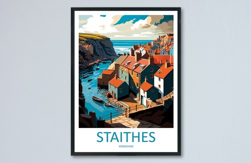 Staithes stampa viaggio - staithes, da