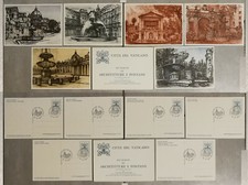 CITTA' DEL VATICANO SEI VEDUTE DI ARCHITETTURE E FONTANE LINO BIANCHI BARRIVIERA