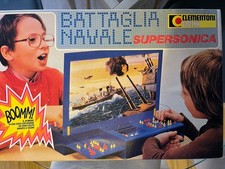 GIOCO DA TAVOLO VINTAGE BATTAGLIA NAVALE ELETTRONICA SUPERSONICA CLEMENTONI