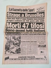 Quotidiano Juventus Campione Coppa Campioni 1985 Liverpool  Gazzetta dello Sport