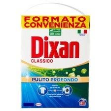DIXAN DETERSIVO LAVATRICE IN POLVERE 110 MISURINI-CLASSICO DETERSIVO BUCATO 6kg