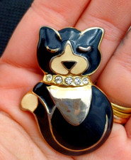 L'OREAL SPILLA SMALTATA VINTAGE '70/80  FIRMATA - GATTO