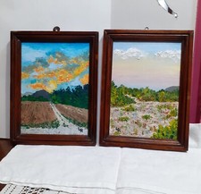 Due piccoli quadri olio - due, ad
