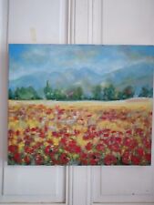 Olio Su Tela Anonimo "Montagna