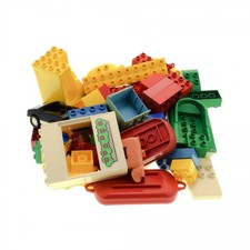 1 kg Lego Duplo merce di serie B kilo merce costruzione mattoncini pezzi speciali figure animale auto mista