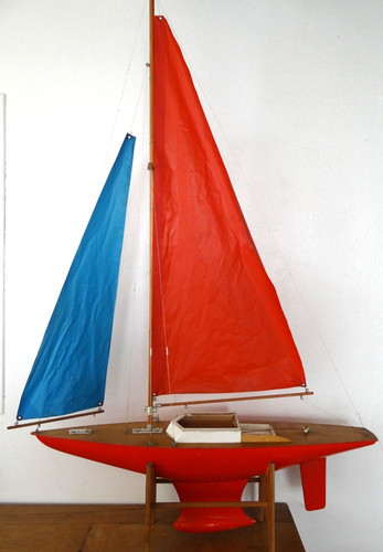 Beau grand voilier bassin - voilier, de