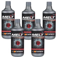 5 X Disgorgante Acido Melt Professionale 750 ML Per Scarichi Lenti e Ingorghi