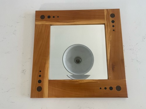 Specchio quadrato rovere