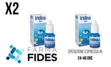 2 flaconi di IRIDINA DUE collirio per occhi rossi e irritati - decongestionante