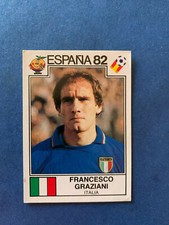 FRANCESCO GRAZIANI ITALIA FIGURINA PANINI ESPANA 82 N°52 NEW ORIGINALE
