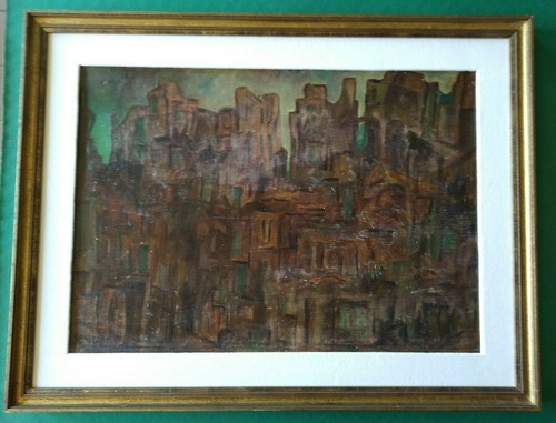 Titti albenzio olio cartone - albenzio,
