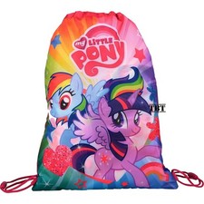 sacchetto- zainetto My Little Pony BIMBA-SCUOLA originale 2014/15, mare ,piscina