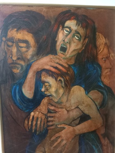 Quadro olio tela manuel - olio,
