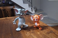 Ledra Ledraplastic Pupazzi Gomma Tom e Jerry  vintage No Disney Rubbertoys
