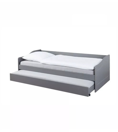 Letto singolo grigio - letto,