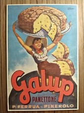 Cartolina pubblicitaria GALUP PANETTONE PINEROLO