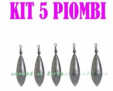 5 PIOMBI CON GIRELLA A PERA PESCA LEDGERING SURFCASTING CARPFISHING FONDO xx