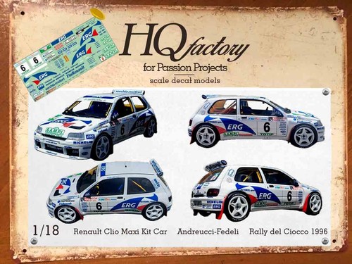 Decal renault clio - hq,