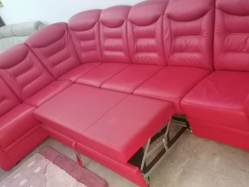 Ampio divano letto pelle - ampio,