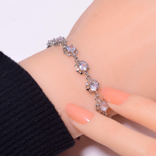 Bracciale tennis argento