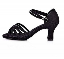 Scarpe Ballo Latino Americano Nero Donna Ballroom L.23385