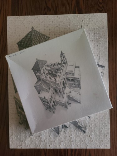 Vintage escher jigsaw - escher,