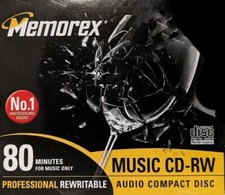 RARE MEMOREX CD-RW 80 AUDIO 80