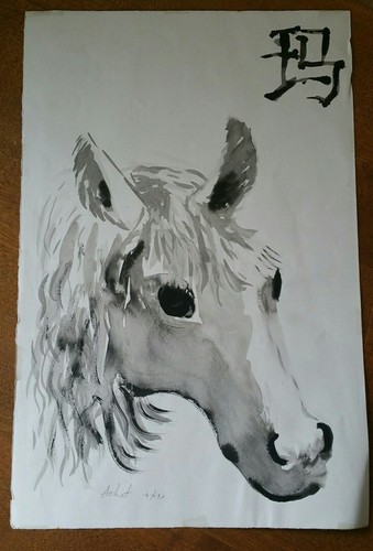 Quadro acquerello 50x33 muffa
