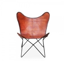 Sedia Pieghevole In Pelle Tan