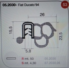 GUARNIZIONE PORTE AUTO CAMION