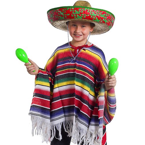 Bambino poncho messicano - poncho,
