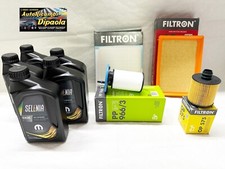 KIT TAGLIANDO FIAT TIPO 1.6 D DIESEL MJT 88 KW 120 CV 5L 0W30 SELENIA + 4 FILTRI