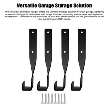 4pz Staffa Porta Motosega da Parete Zaino Soffiatore Rack Resistente Garage
