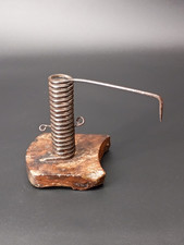 LUME ANTICO PIEMONTE REGOLABILE IN FERRO A SPIRALE LUMI BUGIA CANDELA PIEMONTESE