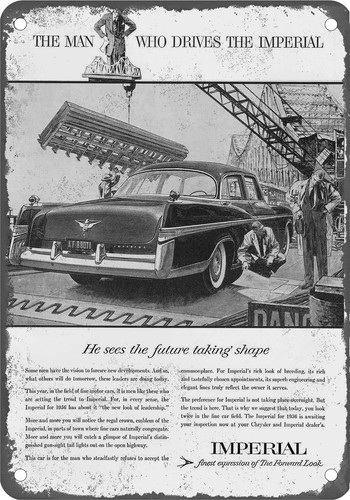 Insegna metallo 1956 - in,