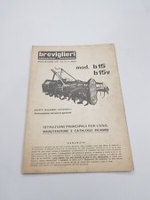 USO MANUTENZIONE CATALOGO RICAMBI BREVIGLIERI FRESATRICI ZAPPATR MOD. B15 B15V
