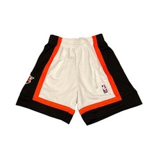 Pantaloncini Mitchell & Ness autentici New York Knicks 75° argento Swingman NBA S nuovi senza etichette